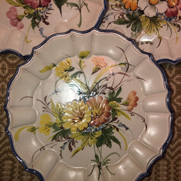 Vintage hand painted vecchia bassano plates - Picture 4 of 6
